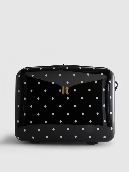 it Luggage Hard-Shell Polka Dot Vanity Case