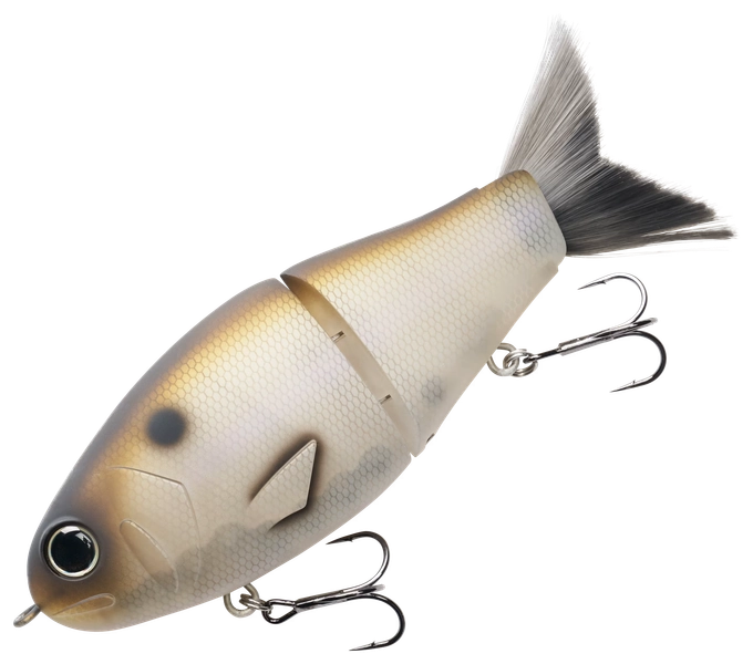 Bass Pro Shops XPS Swerve Glide Brushtail Swimbait - Matte Shad - 7" - 3.1 oz