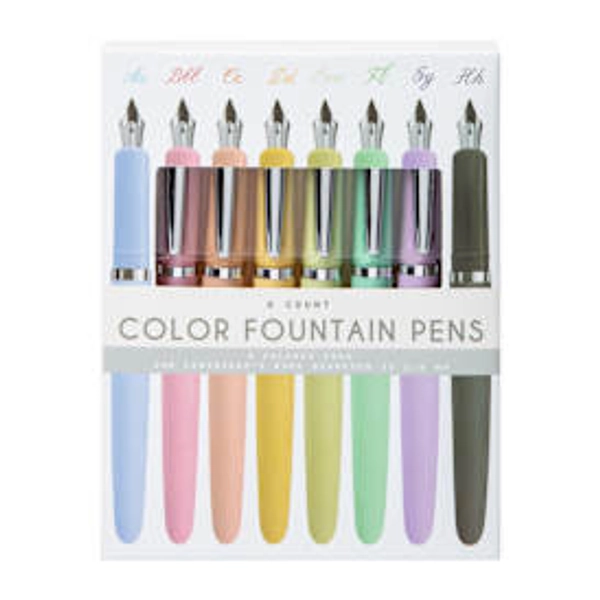 Color Fountain Pens 8-Count