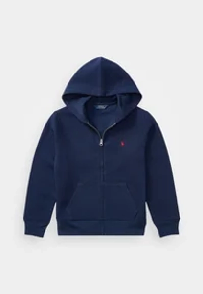 COTTON BLEND FLEECE HOODIE - Sweat zippé - cruise navy