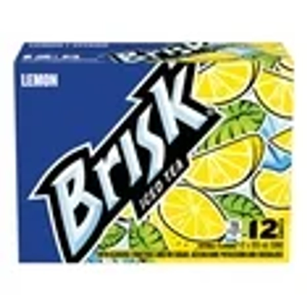 Brisk Lemon Iced Tea 12 x 355mL, Cans, 12x355mL