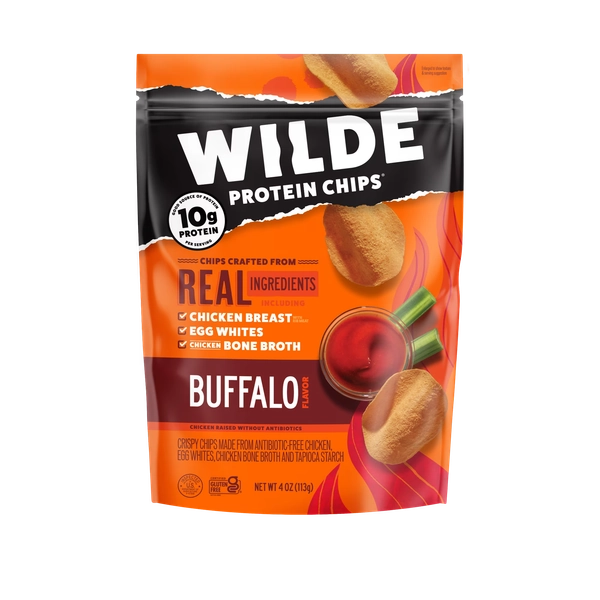 WILDE Protein Chips Buffalo, Thin Crispy High Protein, Keto Low Carb Snack, 4.0 Oz - Walmart.com