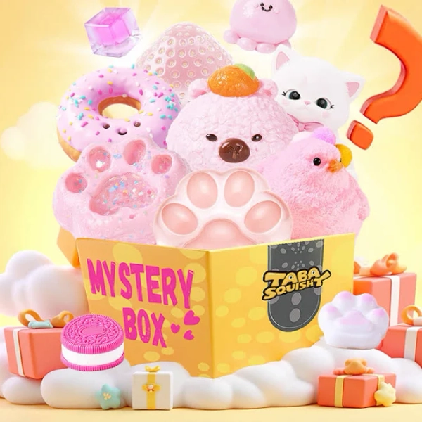 TABASQUISHY Pink Series Blind Bag Taba Squishy Squeeze Toys