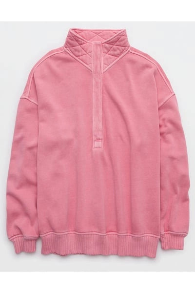 Aerie Oh Snap! Sweatshirt Women's Playful Pink L
