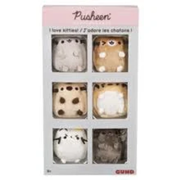 GUND Pusheen Comic Collector I Love Kitties Set of 6 Plush Stuffed Animal Cats