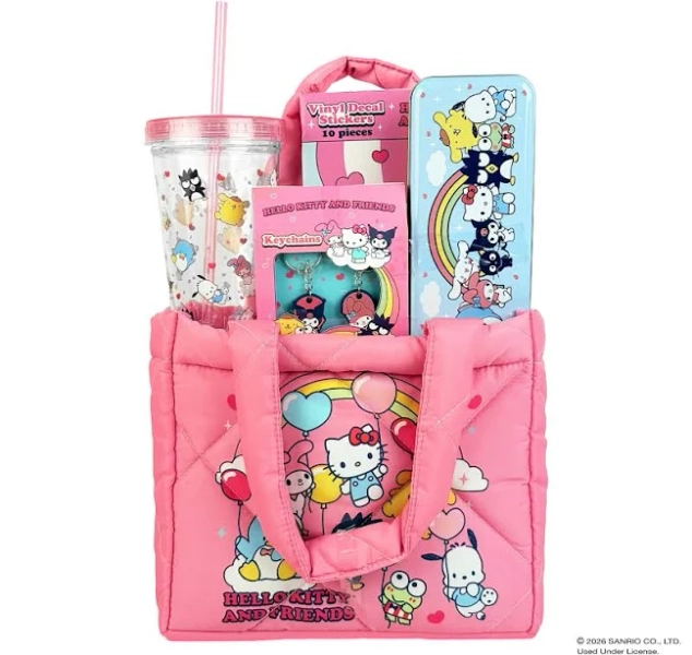Hello Kitty and Friends Puffy Bag Valentine's Gift Set