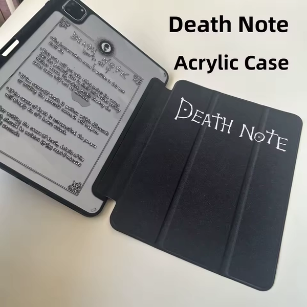 Death note acrylic iPad case