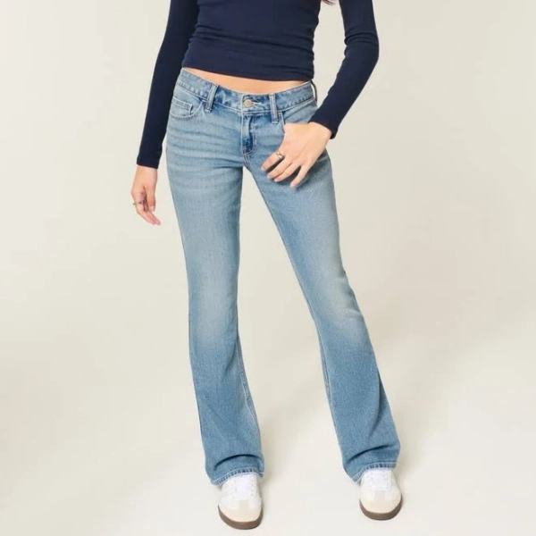 Women's Low-Rise Bootcut Jeans Wash