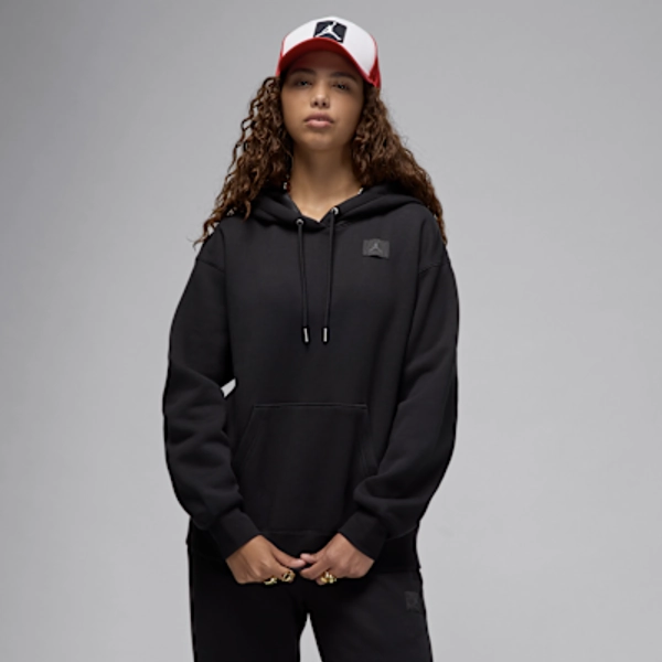 Jordan Flight Fleece Women's Satin-Lined Pullover Hoodie-M