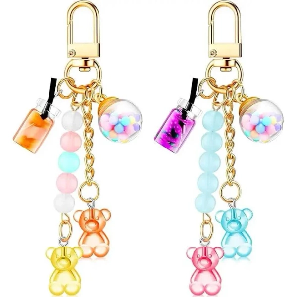 Cute Resin Bear Keychain