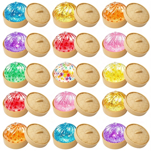 Glitter Dumpling Squishy Box ,4Inch Surprise Dumpling Squishy Stress Ball,Squishy Bun,Random 14 Colors 1Pcs  Mystery Gift Box for Adult Classroom Prizes Party Favor (Random-1pcs) - Walmart.com