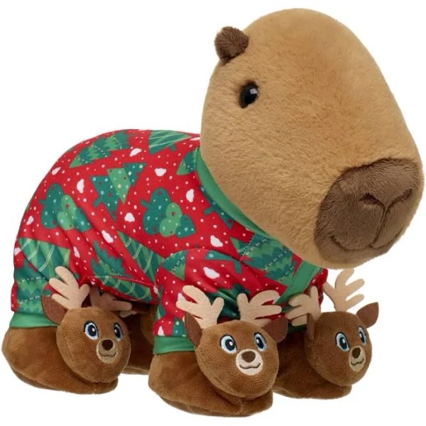Build-A-Bear Capybara Stuffed Animal Holiday Gift Set