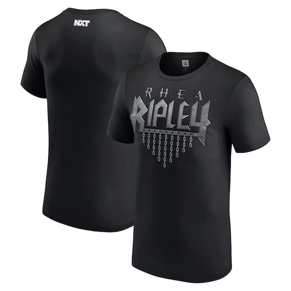 Men's   Black Rhea Ripley NXT Debut Authentic T-Shirt