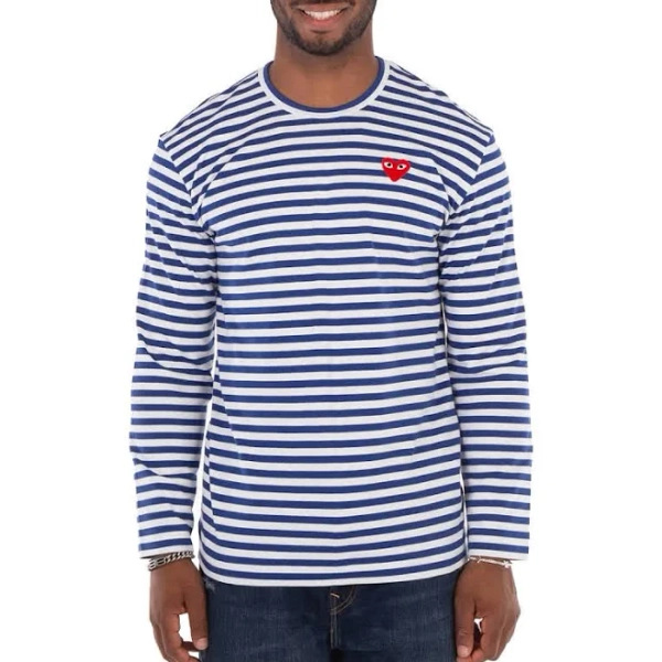 COMME des GARÇONS Play Striped Long Sleeve T-Shirt