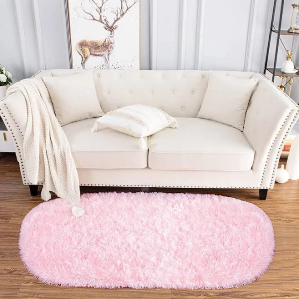 Mercer41 Ultra Soft Fluffy Shaggy Oval Area Rugs