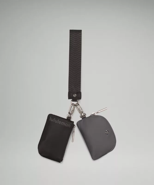 Dual Pouch Wristlet - Black/Traverse Grey - ONE SIZE
