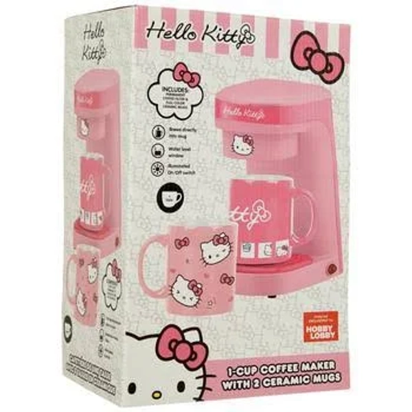 Hello Kitty Coffee Maker & Mug Set