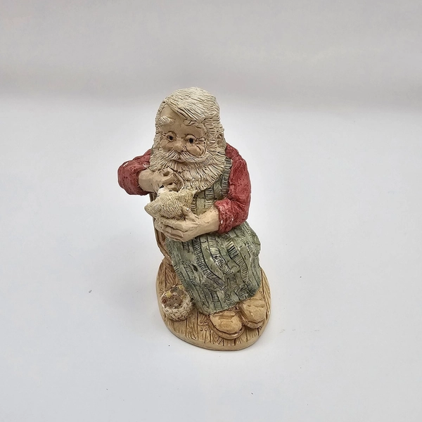 Vtg Jolly Old Elf Santa Sewing Teddy Bear JE-035