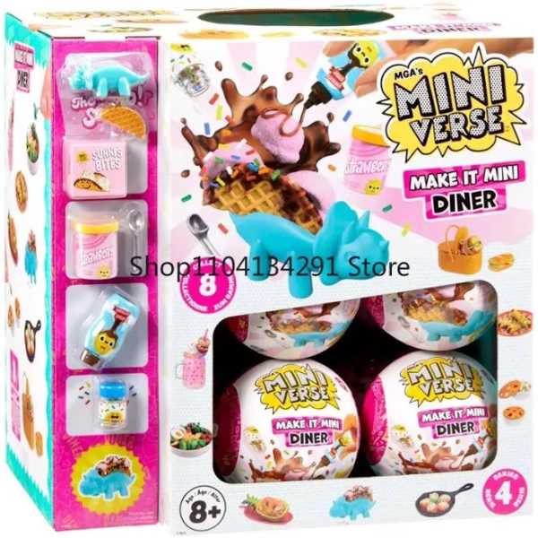 Original New Surprise Mini Verse Dinner Ball Fourth Generation Food DIY Mini Blind Ball Toy Holiday