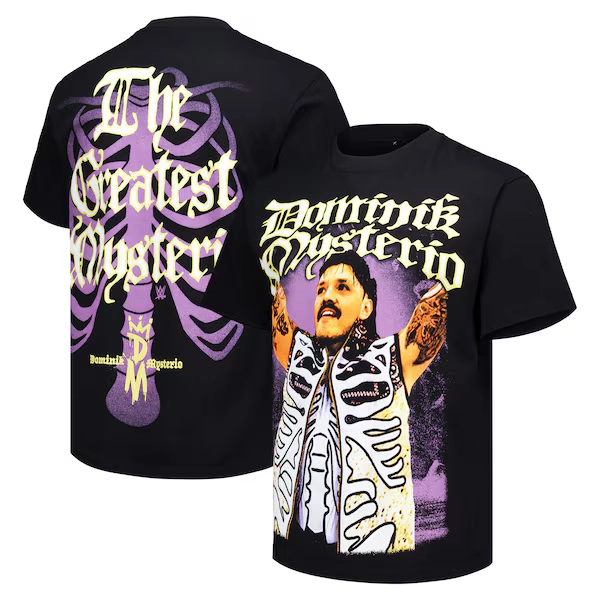 Men's Ripple Junction Black Dominik Mysterio The Greatest Mysterio Boxy T-Shirt