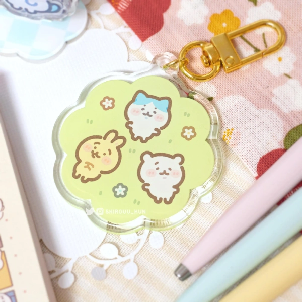 Chiikawa Group Keychain Double-sided Acrylic Charm