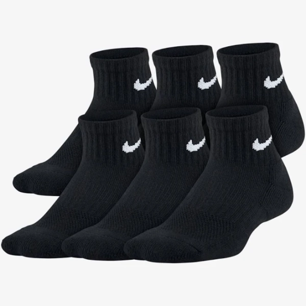 Nike Boys Cushioned Ankle Socks 6 Pack