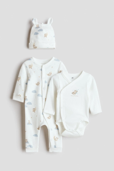 Conjunto de 3 piezas en algodón