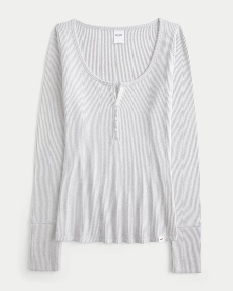 Cozy Rib Long-Sleeve Henley