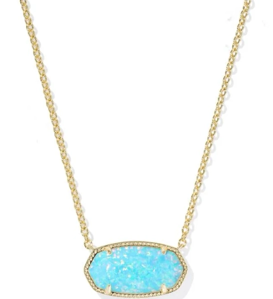 Elisa Gold Statement Short Pendant Necklace Kendra Scott