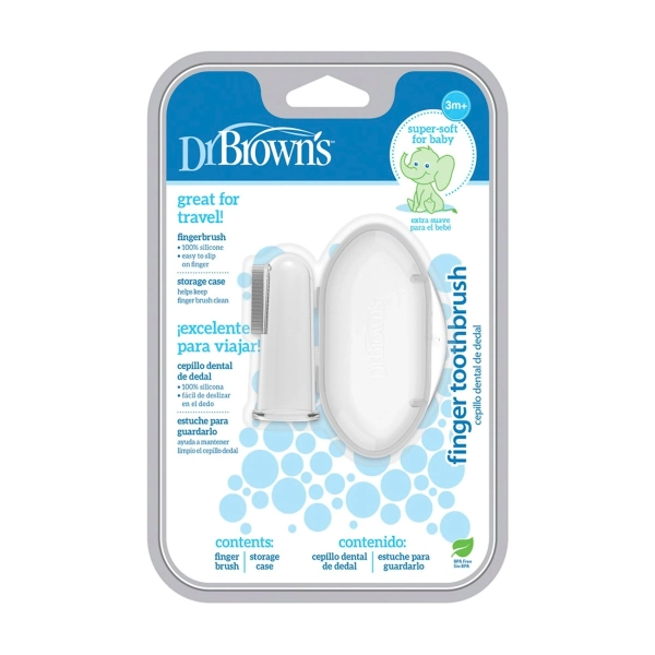 Dr Browns Cepillo de Dientes De Dedo Silicona 3M+
