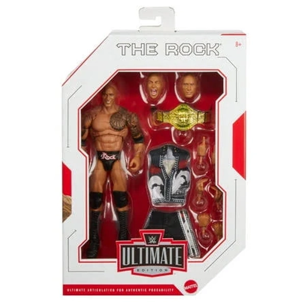 WWE Ultimate Edition 25 Final Boss The Rock Action Figure