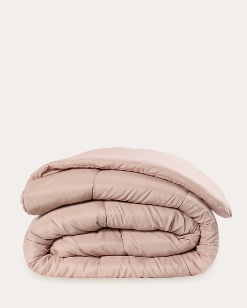Edredom casal microfibra dupla face liso rosa | Casa Riachuelo