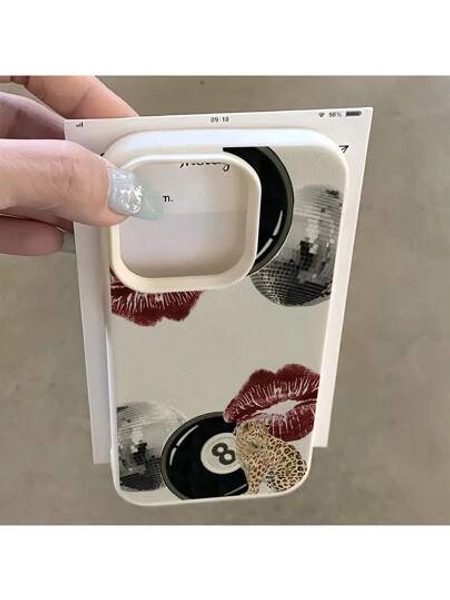 Retro 1pc White Leather Texture Minimalist Pink Number 8 Pool Ball Pattern Phone Case, Compatible With Iphone 16 Pro Max, 15, 14 Plus, 13, 12, 11 Protective Cover Waterproof Shockproof Anti-Fall Scratch Resistant I discovered amazing products on SHEIN.com, come check them out! http://api-shein.shein.com/h5/sharejump/appjump?link=lgWg6JEZwT3_8&localcountry=GB&url_from=GM71100572092