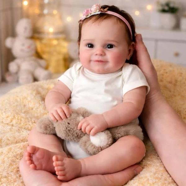 Realistic 50cm Reborn Doll Baby Girl Silicone Vinyl Hyper Realistic Newborn