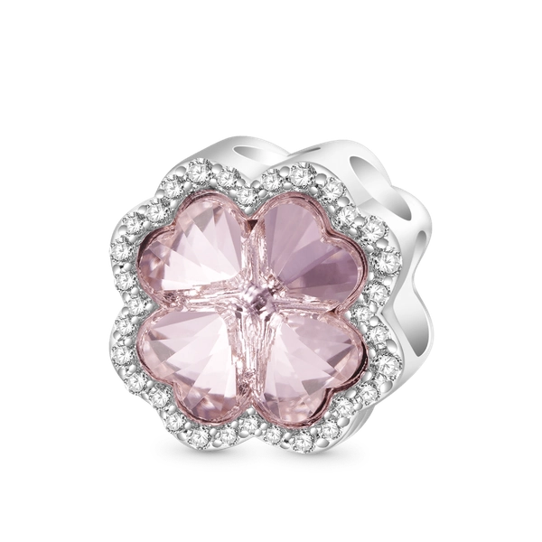 Check this out from gnoce! Pink Four-leaf Clover Charm