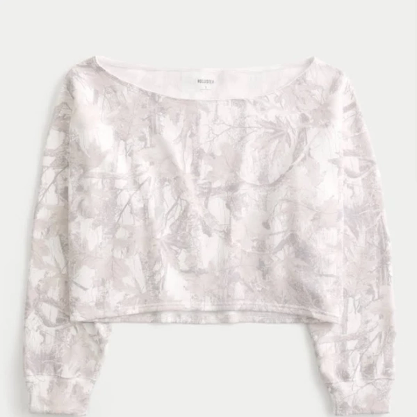 Hollister Women's Easy Double Off-The-Shoulder Sweatshirt