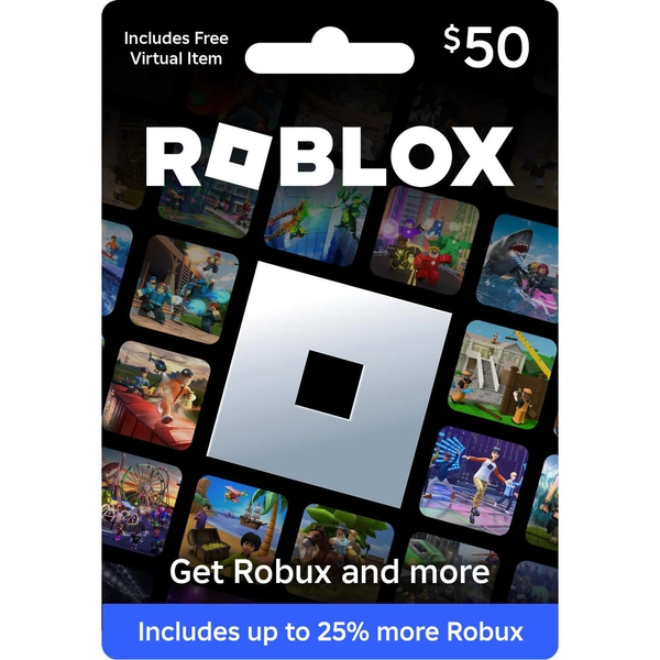 Roblox Gift Card: $50:- $50