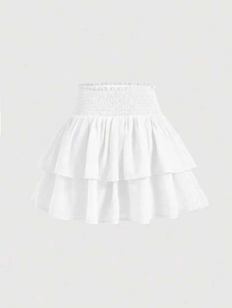 New High Waist Slim Cake Style Mini Skirt For Women