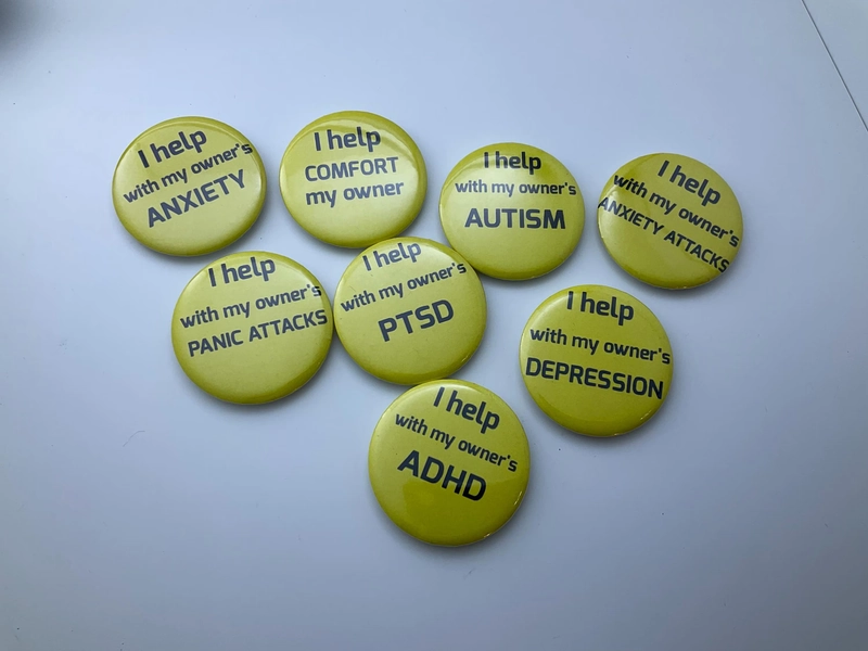 Emotional support plush pins for essas, esscs, plushies, emotional support plushies, and more (READ DESCRIPTION!)