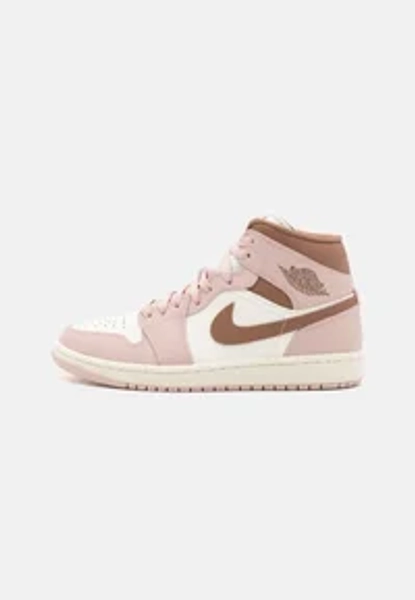 AIR JORDAN 1 MID - Sneakers alte - pink oxford/archaeo brown/sail