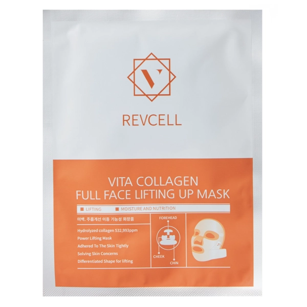REVCELL - Vita Collagen Full Face Lifting Up Mask - Ліфтингова тканинна маска - 1шт/19g