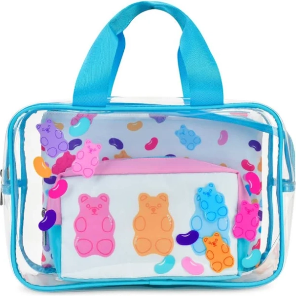 Iscream Jelly Bears Cosmetic Bag Trio