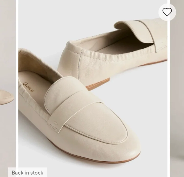 Italian Leather Soft Loafer in Almond