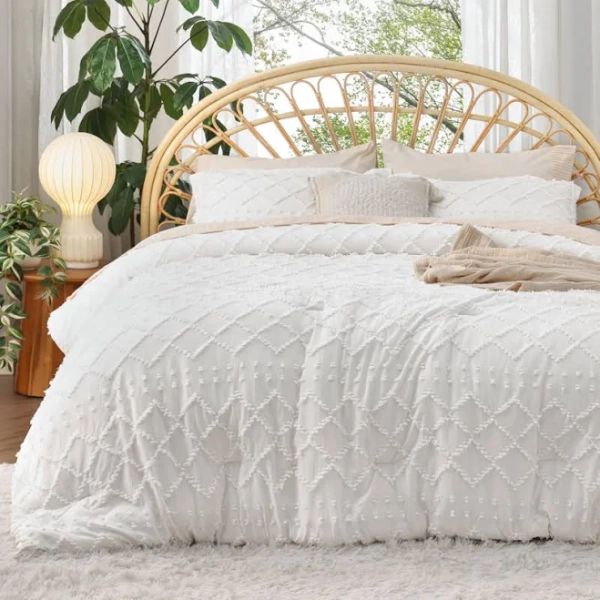 Bedsure Vintage Farmhouse Comforter Set