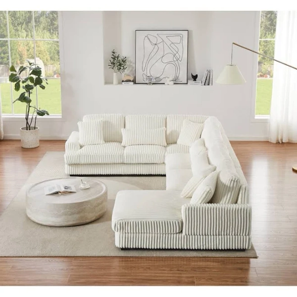 Latitude Run 129" Oversized U-Shaped Sectional Sofa