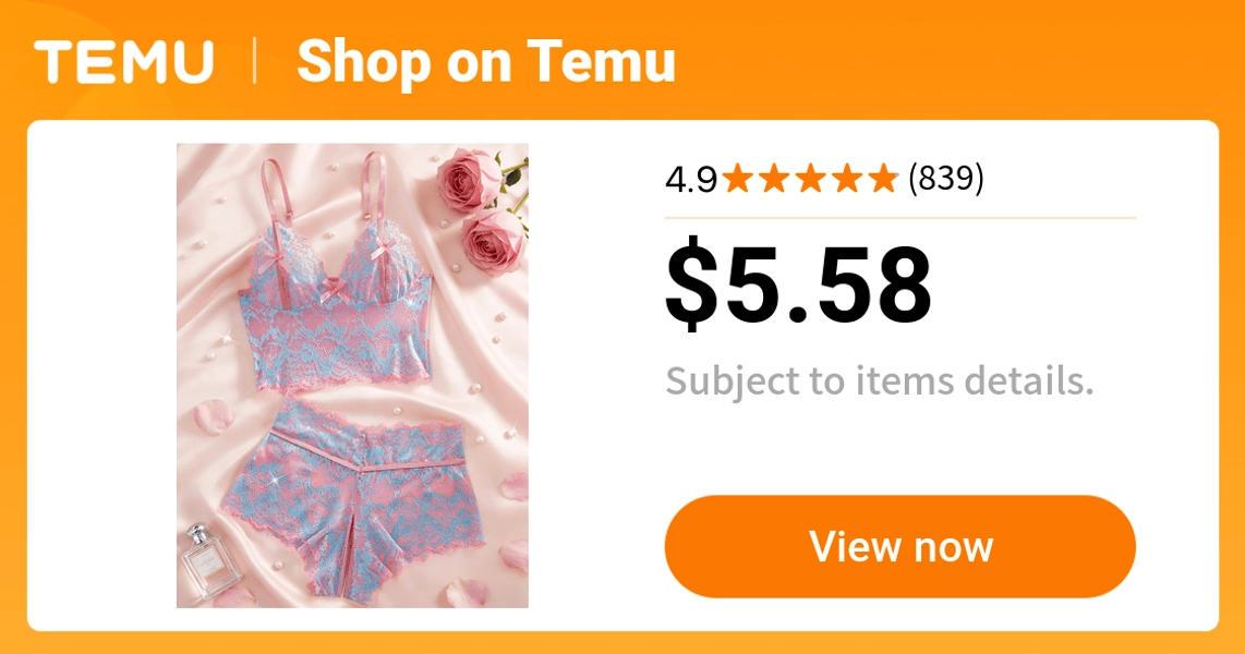 2pcs color contrast lace pattern womens lingerie set bow - Temu