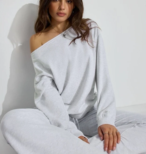 Garage Women's Off Shoulder SoftTerry Sweatshirt