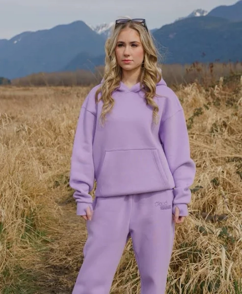 Cloud Hoodie | Weighted Comfort Hoodie with Built-In Stress Balls Lavender / L