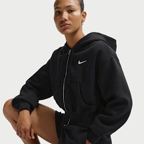 Nike Sportswear Phoenix Fleece Women's Loose Full-Zip Cropped Hoodie