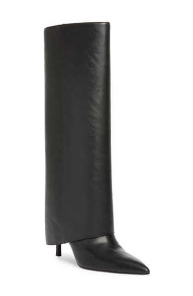 Open Edit Nyomi Tall Boot in Black at Nordstrom Rack, Size 6.5